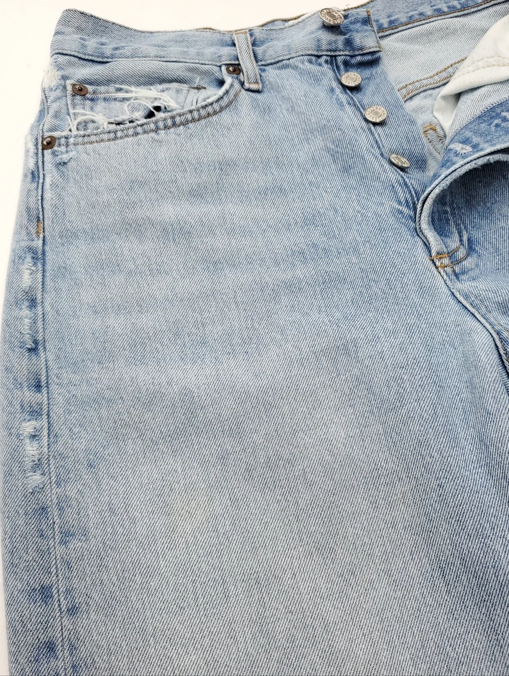 AGOLDE 90s Womens Loose Fit Jeans in Snapshot/Light-Blue Straight-Leg Size 26 - Picture 9 of 15